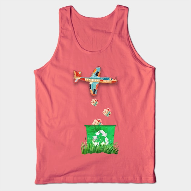 Recycle for a clean planet Tank Top by GAGO5